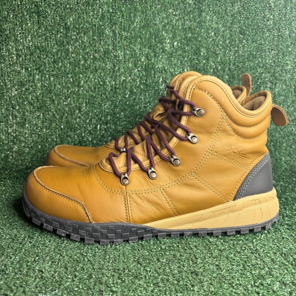 Columbia Fairbanks Omni-Heat Waterproof Leather Gorp Hiking Boot Brown Mens 12